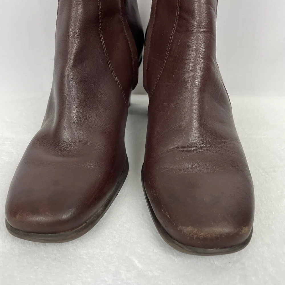 Croft & Barrow Brown Faux Leather Boots 8